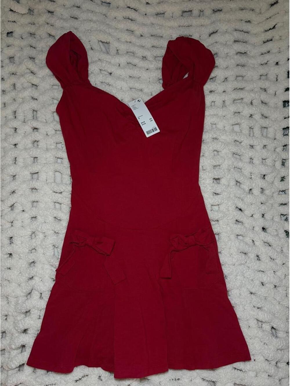 Urban Outfitters Women's Red bow Dress